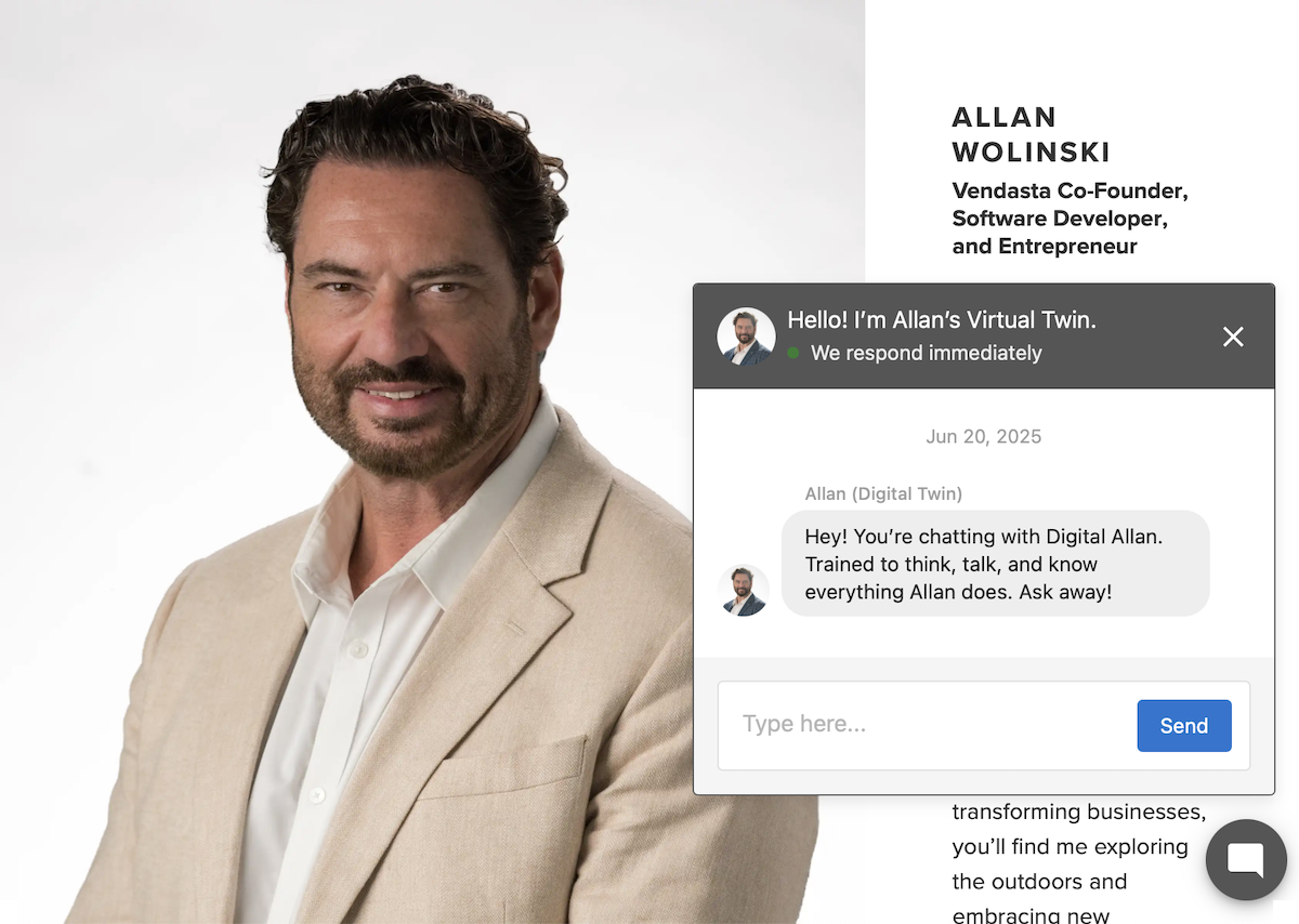 Virtual Twin chat interface